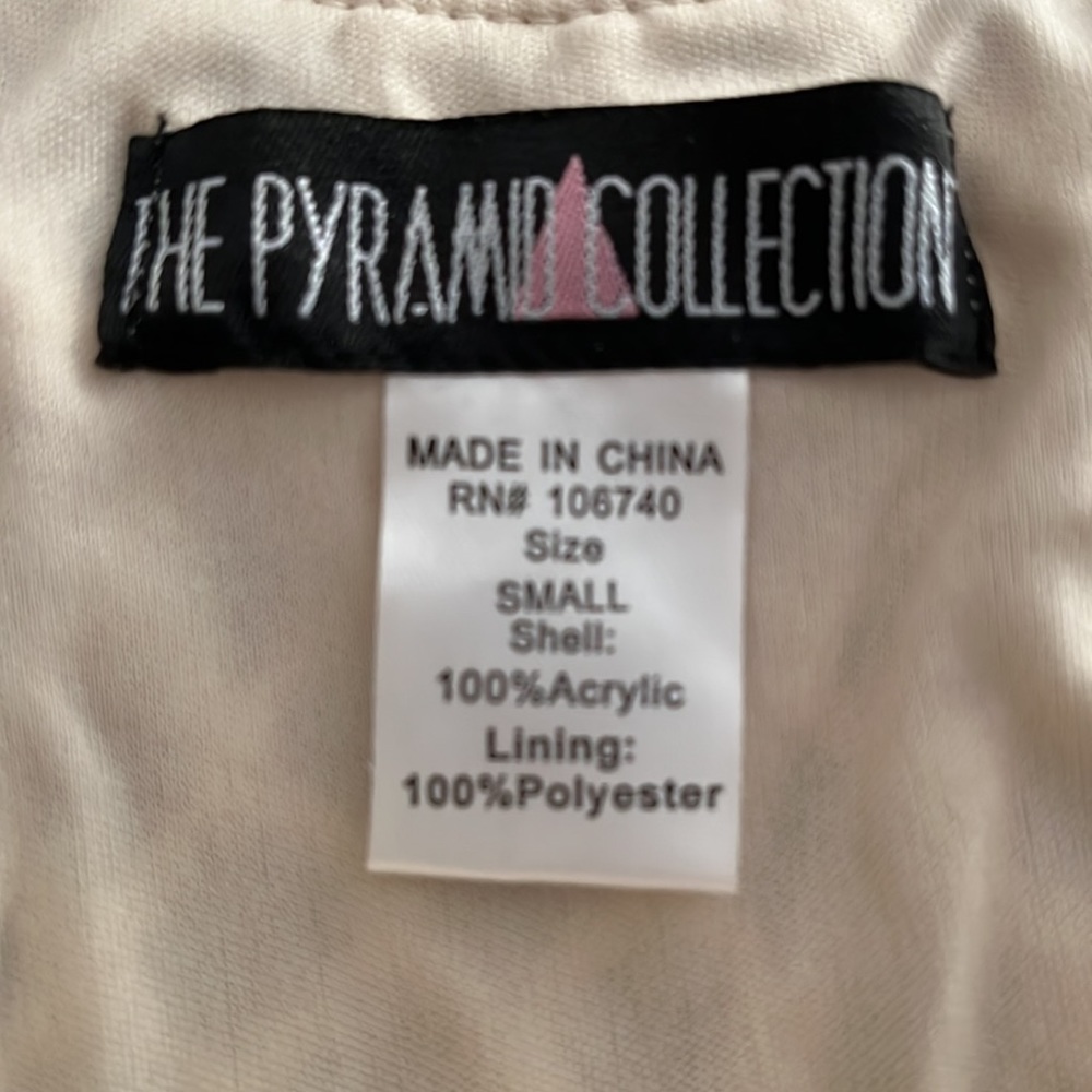 Pyramid Collection Cream Crochet Dress - Picture 6 of 7